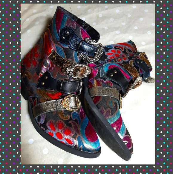 EXCLUSIVE Funky metallic boots Vintage Nego price - Picture 5 of 16